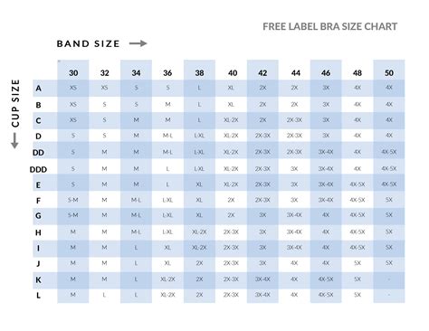 prada large bra band length chart